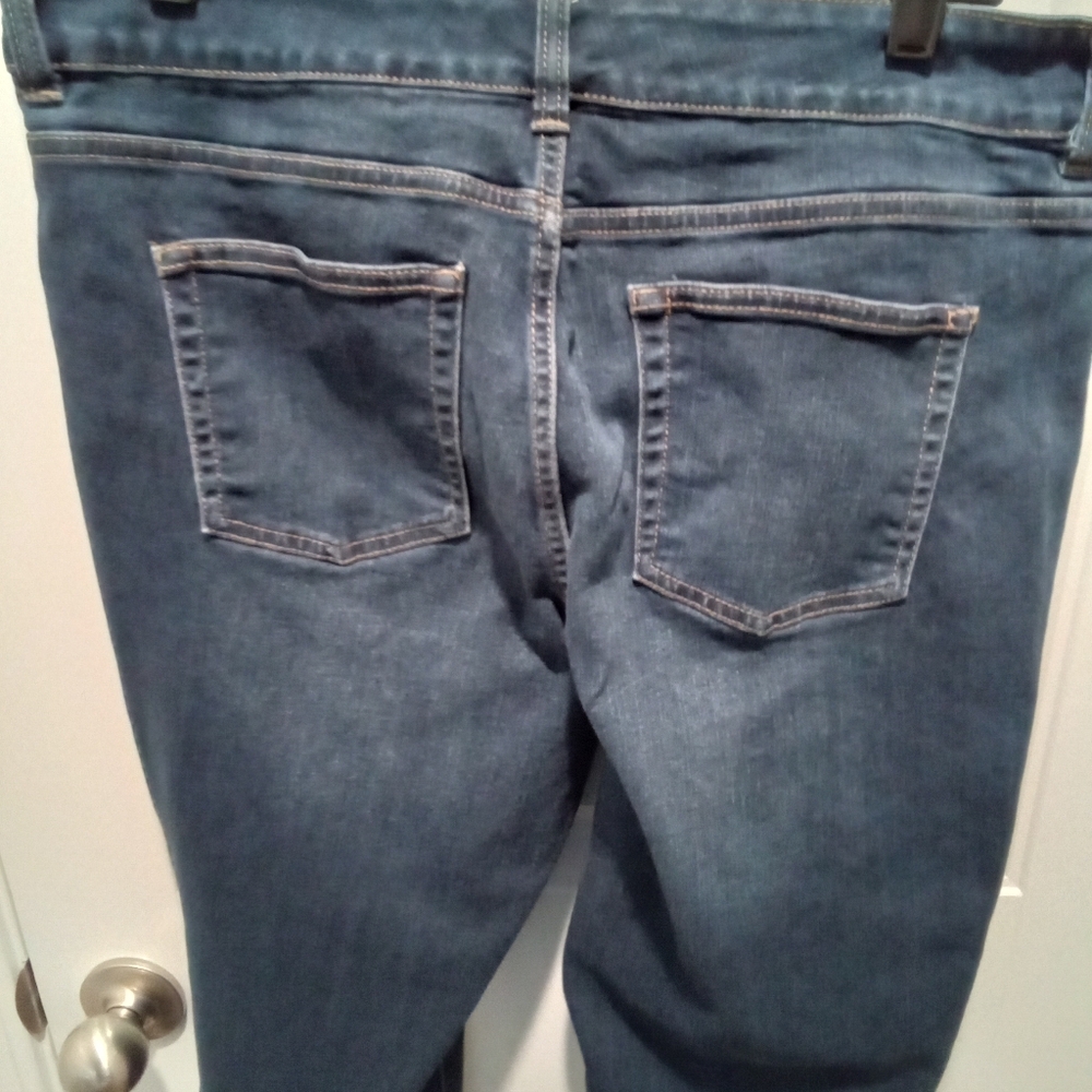 Chaps Plus Size Size 14 Classic Denim Capris Blue Jeans 20" Inseam - Picture 5 of 11